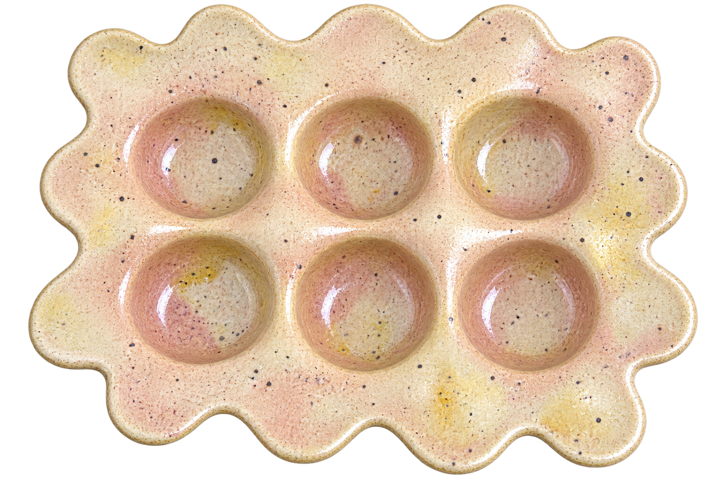 Handmade Ceramic Egg Holder & Multi-Use Tray