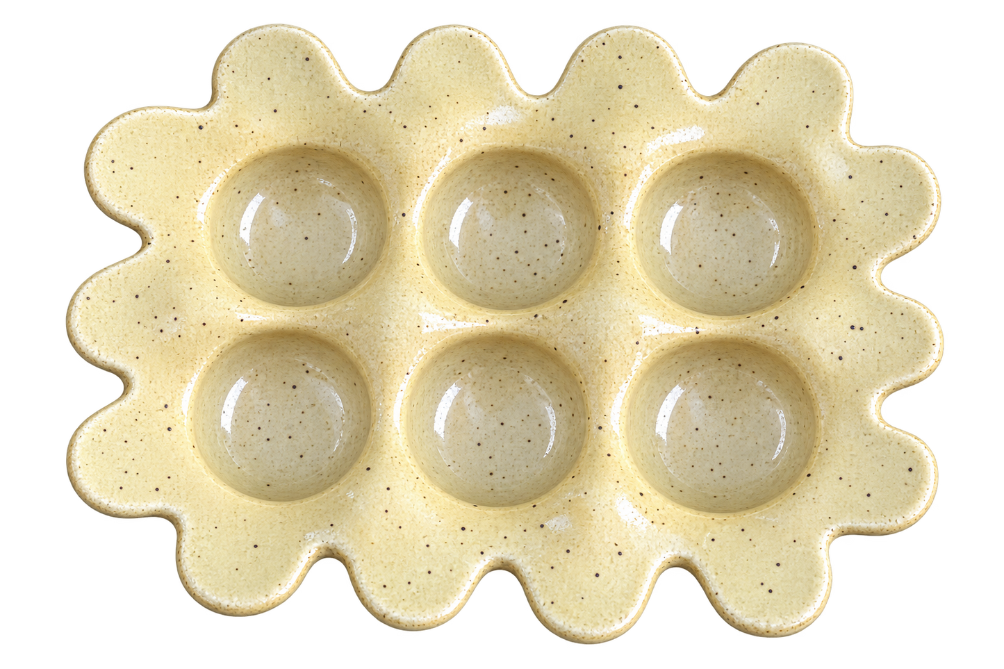 Handmade Ceramic Egg Holder & Multi-Use Tray