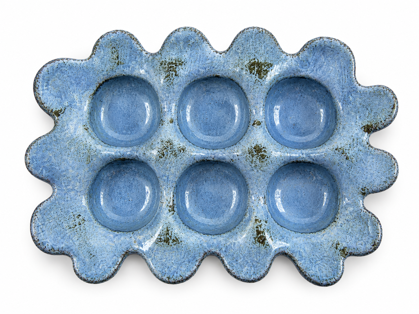 Handmade Ceramic Egg Holder & Multi-Use Tray