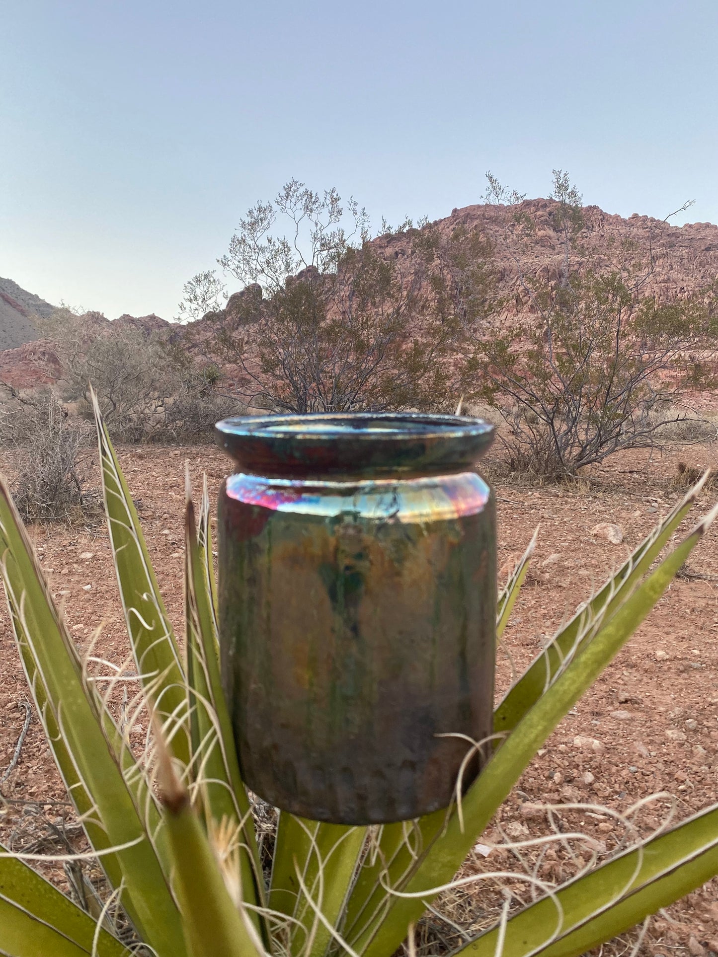 Luster Raku Vase