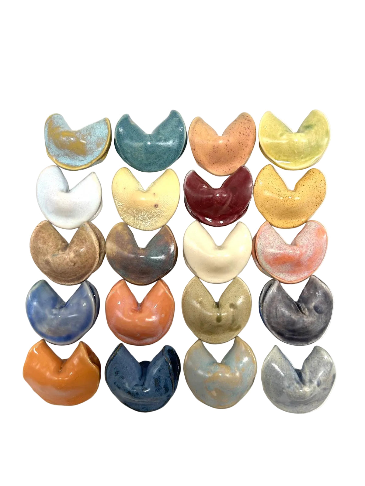 Handmade Ceramic Fortune Cookie